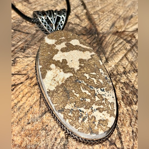 Large German Dendritic Agate Pendant 3” - Picture 4 of 9